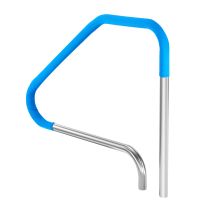 Pool Handrail - 46 X 37 Inch, Stainless Steel, Rust-proof, Safe For Indoor/outdoor Pools, With Blue Grip Cover & Accessories - Mophorn