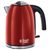 Russell Hobbs - 20412-70 Tetera Eléctrica Negro, Rojo, Acero Inoxidable