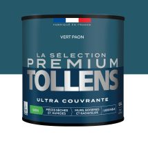 Tollens - Peinture Intérieure Couleurs - La Sélection Premium Satin - Ultra Couvrante - Vert Paon 0,5 L - 6m²