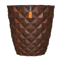 Bac En Fibres De Verre Int. Vase 38x40 Cm Rouille - Dimhaut: H 40 Cm - Couleur: Marron