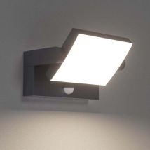 18w Applique Exterieur/intérieur Led Avec Détecteur De Mouvement, Lampe Murale Avec Led Panneau Rotatif, Ip65 Éclairage Exterieur Moderne Pour Entrée 