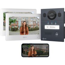 Goliath Basic 2-draht Bus Türsprechanlage Fullhd App 150° 1 Familie Aufputz 2 X Innenstationen