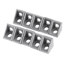 Staffa Angolare A Forma Di L In Lega Di Alluminio Da 10 Pezzi, Staffa Di Fissaggio Ad Angolo Retto, 20x20 Mm - Eosnow