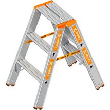 Layher - Escalera Tipo Tijera Acceso Por Ambos Lados 2 X 3 Peldaños