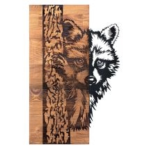 Decorazione Da Parete In Legno Accessory Nero Noce