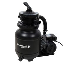 Steinbach – Filtre À Sable 3900 L/h – Vanne À 7 Voies – Raccords Ø 32/38 Mm – Pour Piscines Jusqu'à 19000 L – Compatible Eau Salée Jusqu'à 5 G/l