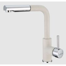 Siros - Miscelatore Da Lavello Con Bocca Di Erogazione Estraibile, Arctic/acciaio Inox 1129046 - Alveus