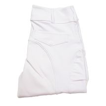 Coco Equestrian White Ladies Womens Kids Horse Riding Tights Jodhpurs Breeches Leggings - Xxs