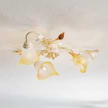 [neuwertig] B-ware Onli Deckenleuchte Lucrezia Dreiflammig Elfenbein Deckenlampe Lampe Leuchte Spot