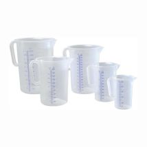 Hünersdorff Messkanne – 3000 ml – bruchsicheres Polypropylen – transparent – für Küche und Labor – temperaturbeständig -20 °C bis +100 °C