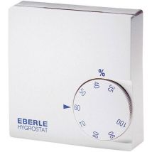 Eberle HYG-E 6001 – Igrostato per umidificatori e deumidificatori – Bianco, 7.5 cm x 7.5 cm x 2.6 cm – 24-230 V