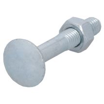 Suki 50 Stück Schlossschraube M 5 X 40 Mm Verzinkt 4.6 Teilgewinde Din 603, 6112011