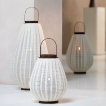 Lanterne à vent DAZIO – 36x55 cm – Alimentation électrique, Matières, Hauteur – LIGHT AND LIVING
