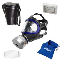 Dräger X-plore 6300 Masque Intégral Avec Filtre A2b2e2k2 Hg P3 R D Et Accessoires – Masque Respiratoire Avec Filtre Rd40, Protection Fiable Contre Les