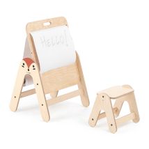 Mamatoyz - Holz Kindertisch & Maltisch Fuchs Natur 60x30x50 Cm
