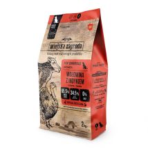 Wiejska Zagroda Bœuf À La Dinde Nourriture Sèche Pour Chiens 2kg