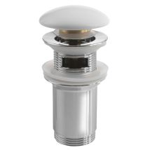 Sapho - Verschließbarer Ablauf Für Waschtische Mit Überlauf, Clickclack, Weiß Ar902