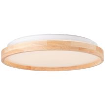 Brilliant - Alson Led Deckenleuchte 39cm Holz Hell/weiß, Metall/holz/kunststoff, 1x 26 W Led Integriert, (lichtstrom: 2500lm, Lichtfarbe: 3000-4500k)