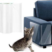 Cinta Adhesiva Transparente Antiarañazos Con Diseño De Gato Para Sofá, Protector De Puerta Antiarañazos De Perro, Para Muebles, Puertas, Paredes, 
