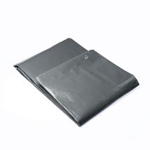 Wasserdichte & Uv-beständige Pe- Allzweck-plane, Farbe: Grau, 260g/m² - Mit Rostfreien Aluminium-ösen Und Verstärkten Ecken - Mehr Garten