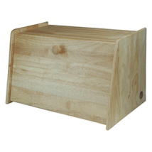 Apollo – Rubber Wood Bread Bin – Drop Front Design – 395mm W x 200mm D x 245mm H