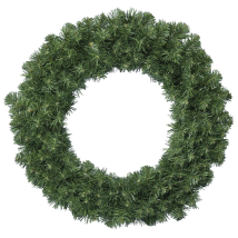 Ghirlanda Everlands verde 60 cm h 10 cm – 200 punte – PVC resistente – Decorazioni natalizie interne ed esterne