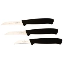 Prodynamic 85700042 - Set Di 3 Coltelli Da Cucina Con/senza Affilatura Ondulata, 1 Pelapatate - F.dick