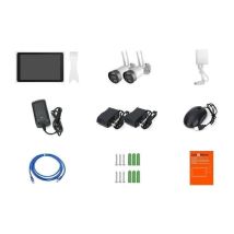 Kit 2 Telecamere Wi-fi + Schermo Nvr Link2home 3mp, Rilevamento Intelligente, Schermo Lcd 10.1