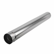 Rauchabzug Aluminiumrohr 111 mm Durchmesser 1,00 m – Sicherheitsbauteil für autorisierte Fachhandwerker