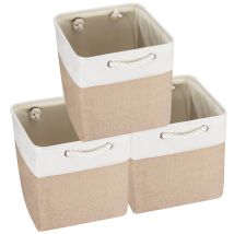 Trintion Foldable Storage Box Shelf Baskets With Handles Fabric Storage Baskets For Shelves Wardrobes And Closets Durable And Lightweight Home 