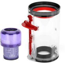 Cubo Recogepolvo Transparente Para Aspiradoras Dyson, Incluye Filtro Hepa, Compatible V11 V15 Sv14 Sv15 Sv22