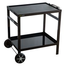 Carrito para plancha COBAN – Estructura metálica – Estantes de metal – Ruedas de 17 cm – Montaje fácil sin herramientas