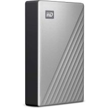 Wd My Passport Ultra 4tb Silver Usb-c/usb3.0 Hdd 6,4cm 2,5zoll Metal Finish Rtl Portable Extern