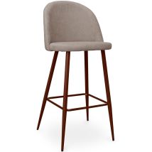 Sgabello Imbottito In Tessuto - Design Scandinavo - 76cm - Evelyne Talpa