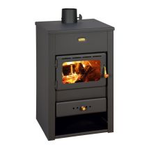 Stufa A Legna Prity K2 – 10,4 Kw, Nero Grafite, Classe A, Design Compatto