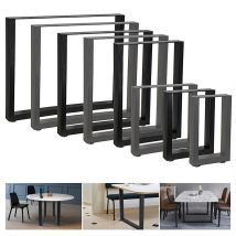 Patas Para Mesa Bastidores Para Mesa Juego De 2 Soportes Negro 60x72 Cm De Acero Industrial Marco De La Mesa Comedor Patas De Mueble Soporte