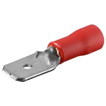 Terminal Faston Macho 6,3mm Preaislado Rojo