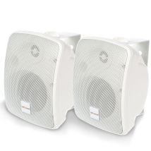 Asw65.2, 2er-set Wasserdichte Lautsprecher, 2-wege-hifi-lautsprecher, 20-140 Watt, Mit Wandhalterung, Für Den Innen- Und Außenbereich Geeignet, 