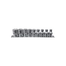 Juego De Enchufes Torx Para Carraca 1/2" E10-24 9 Piezas En Banda S10630