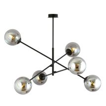 B-Ware Emibig Lighting Deckenleuchte Lampe Leuchte Linear Schwarz Grafit Sechsflammig