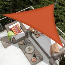Voile D'Ombrage Triangle 3x3x3m Voile De Jardin Imperméable Triangle 160gsm Matériau Parasol Tissu Anti Uv Écran Solaire Auvent Auvent Pour Jardin 