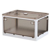 Boîte De Rangement Pliante 116 L Multifonctionnelle Blanche.