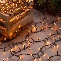 Festive - 7.7m Warm White Led Christmas Fairy String Lights Indoor Outdoor Tree Decoration
