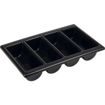 Recipiente Para Cubiertos Aps, Gn 1/1, Negro, Altura 100 Mm, Longitud 530 Mm, Anchura 325 Mm