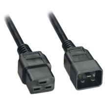 Strom Anschlusskabel [1x Kaltgeräte-buchse C19 - 1x Kaltgeräte-stecker C20] 1.80 M Schwarz - Akyga