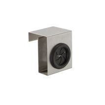 MAXIMEX Geschirrtuch-Haken 4er-Set – Edelstahl, rostbeständig – 5 x 6 x 4 cm – Einfache Montage ohne Bohren