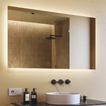Illuminated Bathroom Mirror Led 120x70cm, L58, Cold White Light 6000k