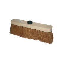 Scopa Coco In Legno Piatto Con Attacco Da 29 Cm