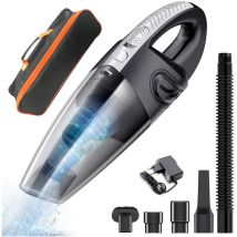 Ahlsen - Aspiradora De Mano, Aspiradora De Mano Inalámbrica De 120w 2000ma, Reducción De Humedad/ruido, Carga Rápida Con Filtro Lavable Para El Hogar,