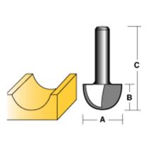 Core Box Router Bit 1/2' 1/2' Shank - Carbitool